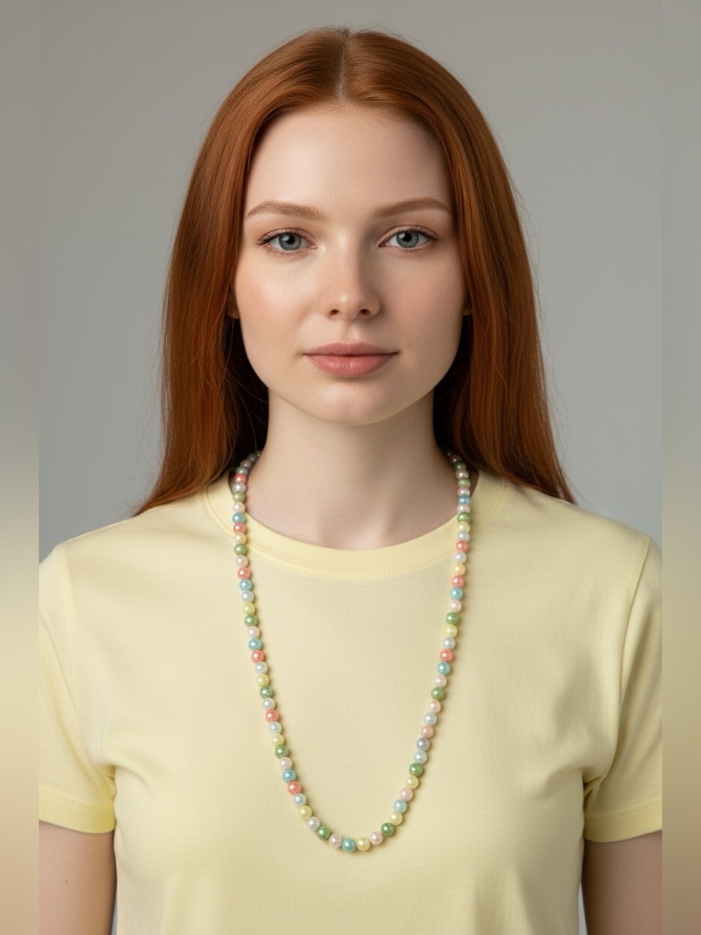 🫶🏻 Multicolor Pastel Beaded Necklace